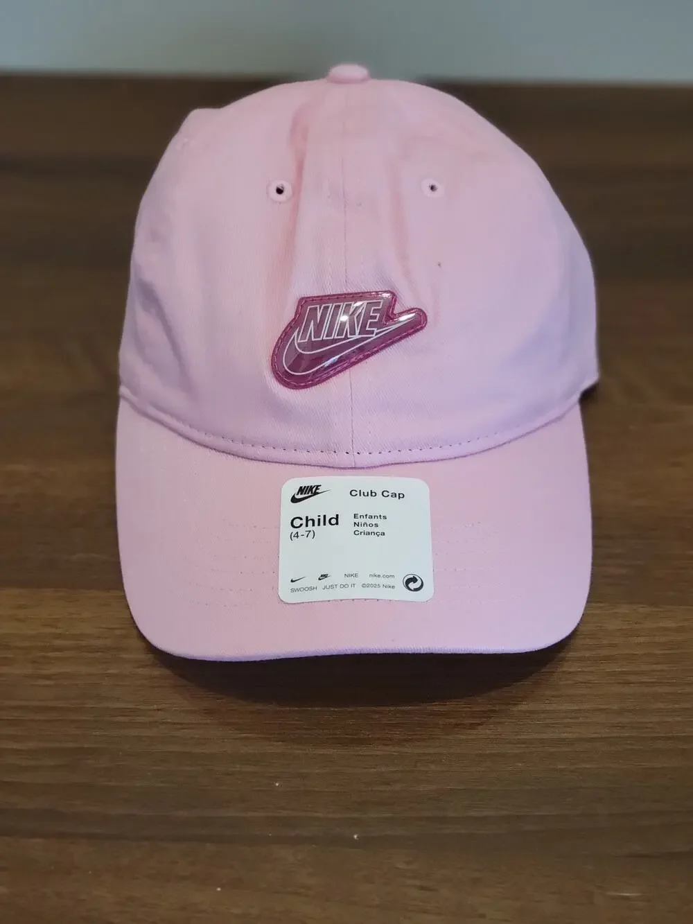 Nike Child Club Cap Pink – Adjustable Kids Hat 4–7 Years